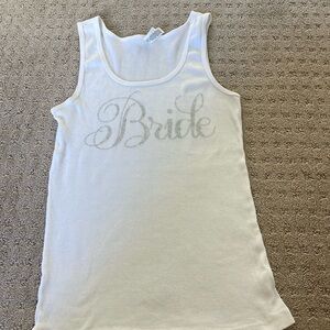 Bride Tank top large worn once